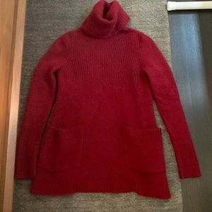 Donna Karan cashmere/mohair sweater. Burgundy color